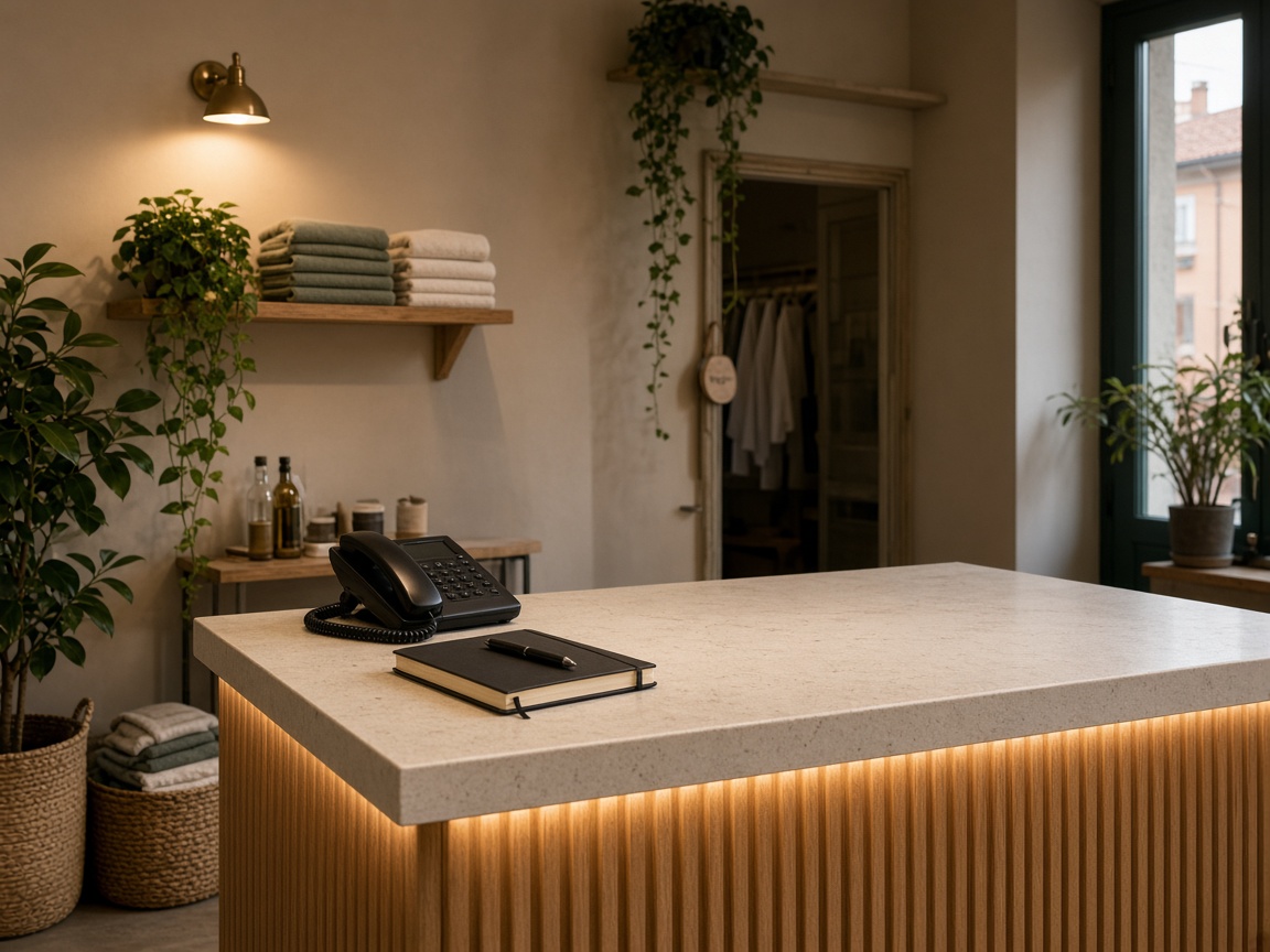 Contact desk at Laundry Jadebike in Bologna